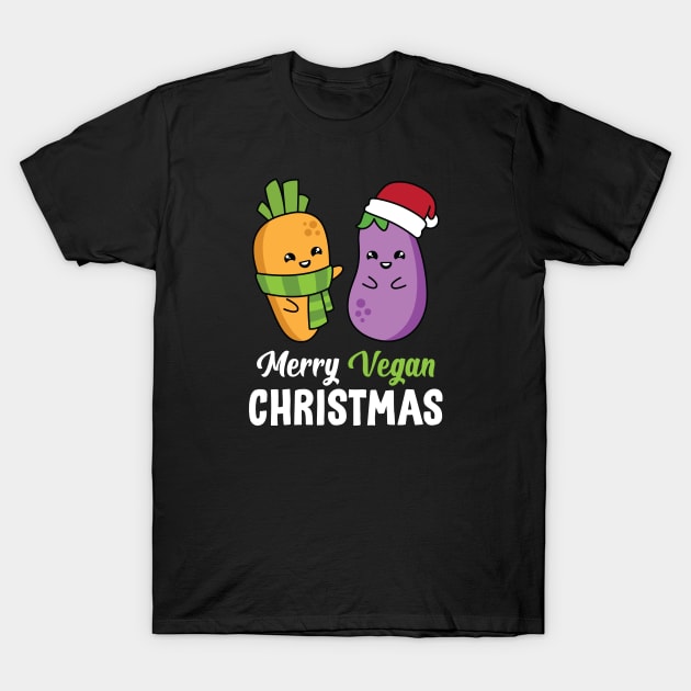 Merry Vegan Christmas - Best Gift for plant-based people in your life T-Shirt by spacedowl